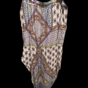 Live 4 Truth boho high side slit skirt with drawstring waist size XL
